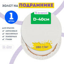 Без бренда «Холст Две картинки круглый 40 см на подрамнике» в Твери в интернет-магазине  Без бренда «Холст Две картинки круглый 40 см на подрамнике» в Твери