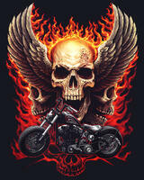 Без бренда «Коробка 20 шт: Огненный череп с крыльями» в Твери