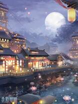 Без бренда «Ночной город на фоне луны» в Твери