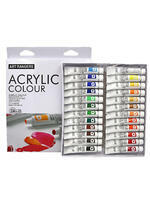 Без бренда «Коробка 24 шт.: Акриловые краски «Две картинки» 24 шт. по 12 мл, проф. пигмент» в Твери