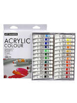 Без бренда «Коробка 24 шт.: Акриловые краски «Две картинки» 24 шт. по 12 мл, проф. пигмент» в Твери