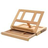 Без бренда «Коробка 10 шт.: Мольберт Две картинки этюдный ящик, настольный, хлопушка 30 см» в Твери