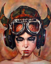 Без бренда «Девушка в шлеме с сигаретой» в Твери