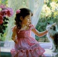 Без бренда «Девочка с кошкой на подоконнике» в Твери в интернет-магазине  Без бренда «Девочка с кошкой на подоконнике» в Твери