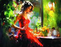 Без бренда «Милая девушка с бокалом шампанского» в Твери в интернет-магазине  Без бренда «Милая девушка с бокалом шампанского» в Твери