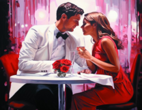 Без бренда «Пара на свидании в ресторане» в Твери в интернет-магазине  Без бренда «Пара на свидании в ресторане» в Твери