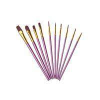 Без бренда «Кисти для рисования набор (10 шт) сиреневые» в Твери