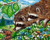 Без бренда «Еноты и бабочка на цветочной поляне» в Твери